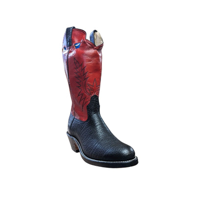 Canada West Brahma Men’s Cowboy Boot Tri-Colour 3E -Clearance
