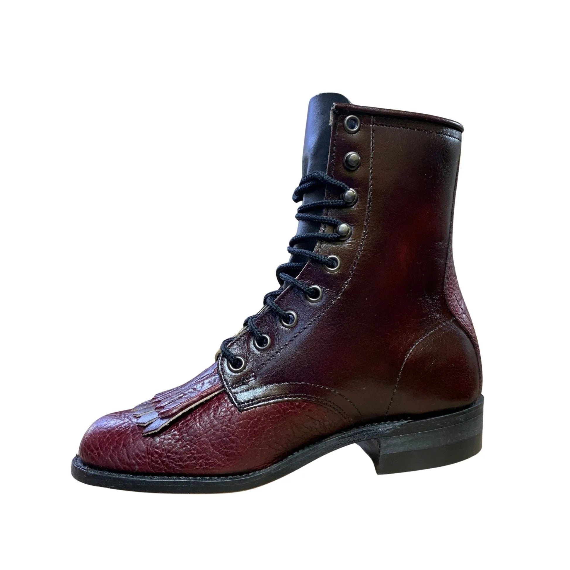Canada West Brahma Women's Vintage Lace-Up Leather Boot weis-western-wear