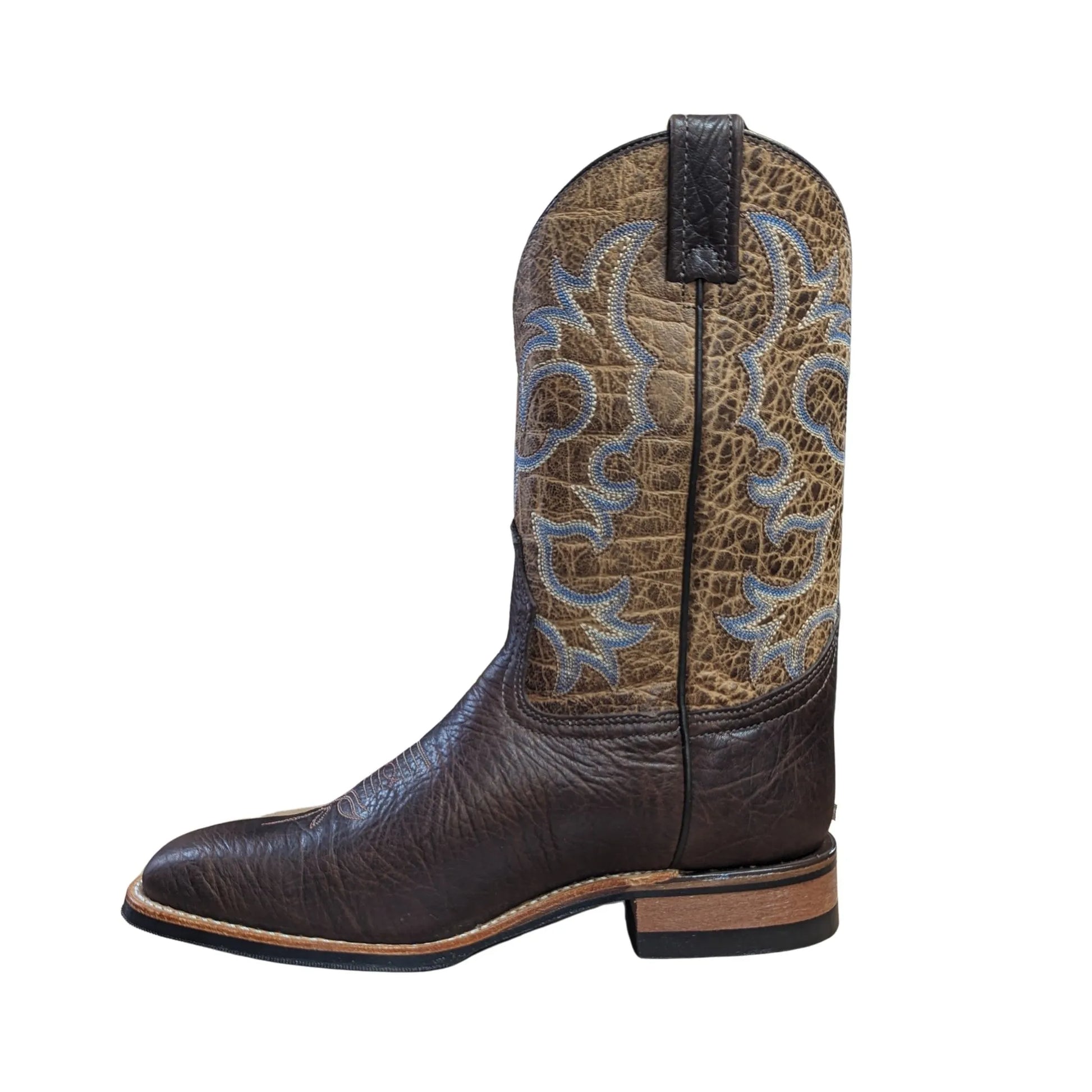 Canada West Men's BRAHMA Ropers with Canada West Fine Rib Soles weis-western-wear