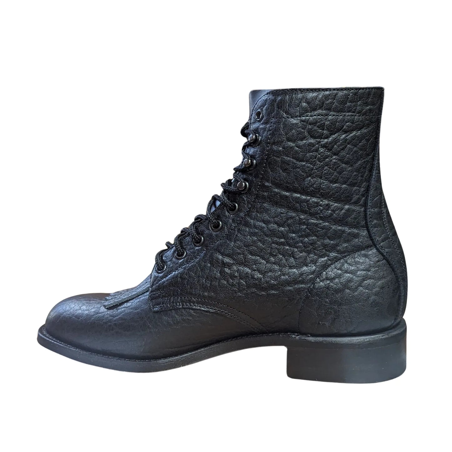 Canada West Black Brahma Leather Boots weis-western-wear