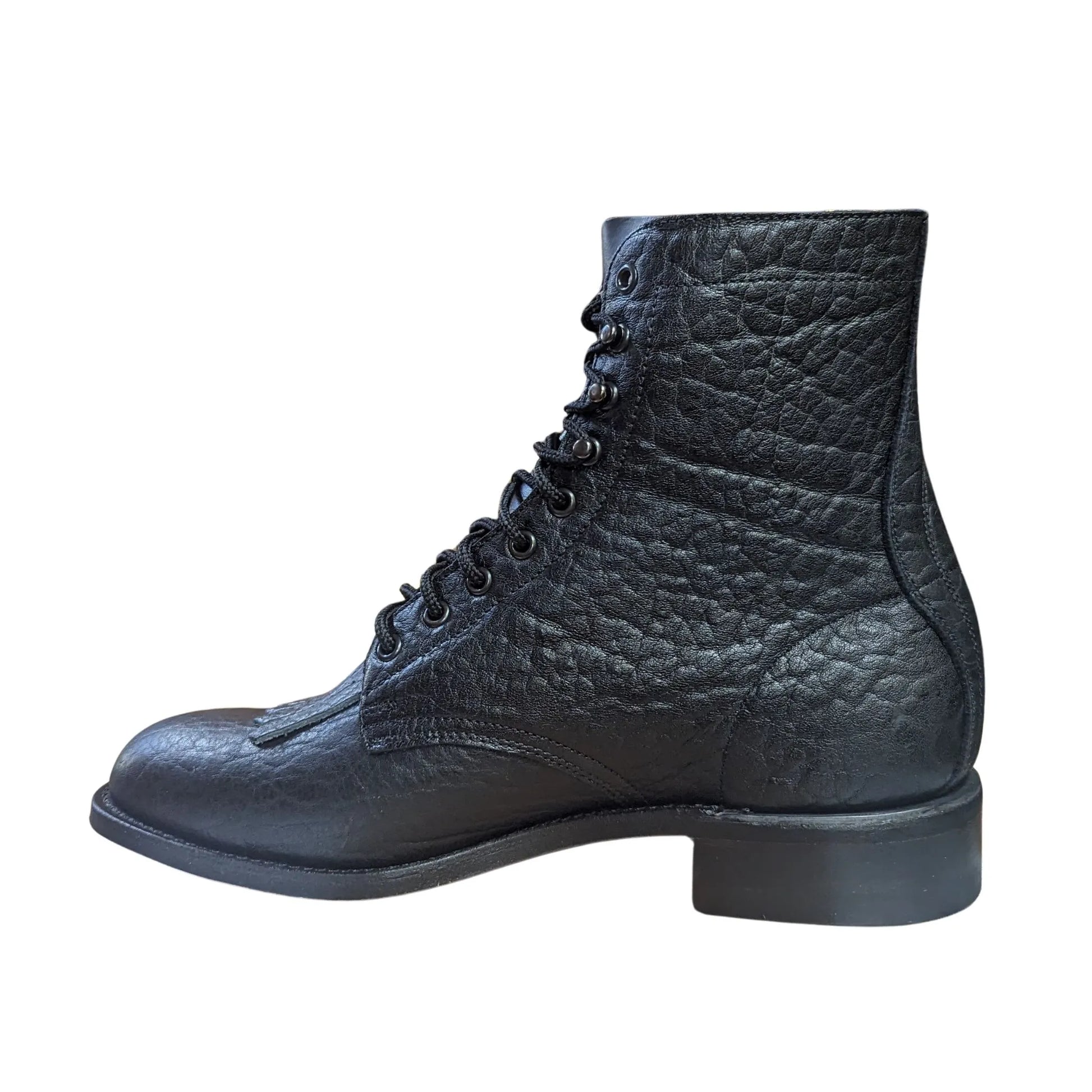 Canada West Black Brahma Leather Boots weis-western-wear