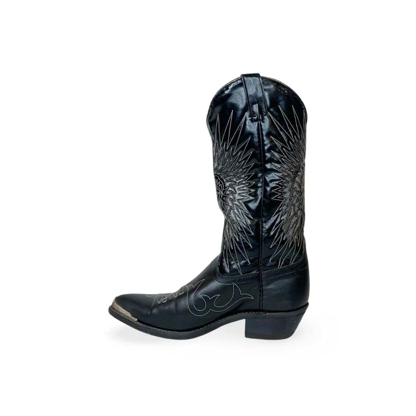Canada West Men's Bullrider Black Chieftain Stitching Cowboy Boot - Clearance weis-western-wear