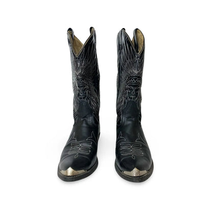 Canada West Men's Bullrider Black Chieftain Stitching Cowboy Boot - Clearance weis-western-wear