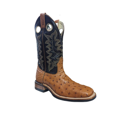 Canada West Men’s Cowboy Brown Full Quill Ostrich Boot - Clearance weis-western-wear