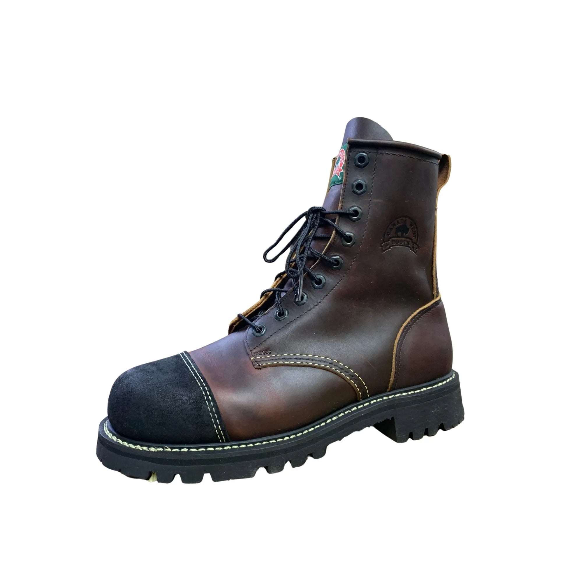 Canada West Men's Lace Work Boots Pecan Tumbled Insulated - Clearance weis-western-wear