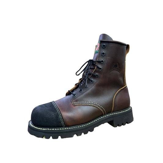 Canada West Men's Lace Work Boots Pecan Tumbled Insulated - Clearance weis-western-wear