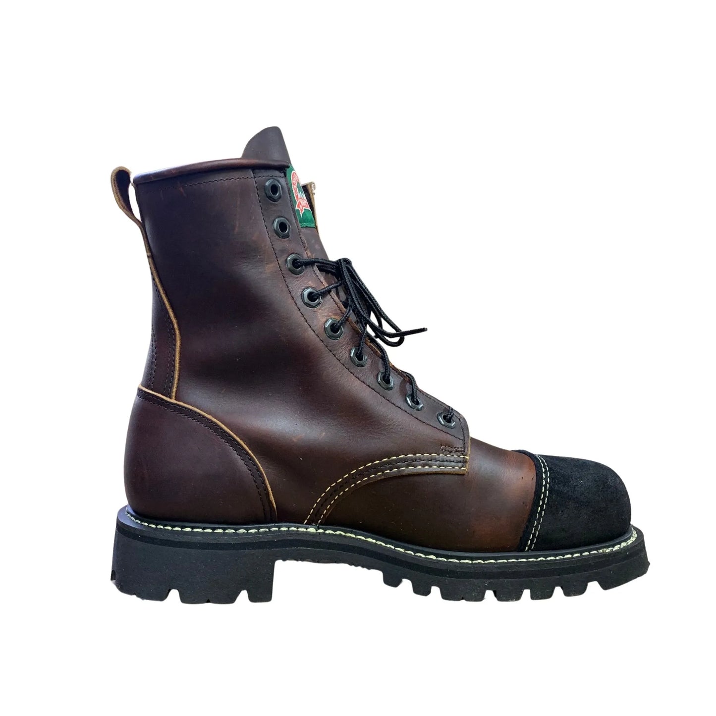 Canada West Men's Lace Work Boots Pecan Tumbled Insulated - Clearance weis-western-wear