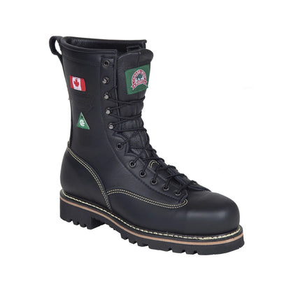 Canada West Men's Work Boots Lace-Up Climber CSA Steel Toe with FR