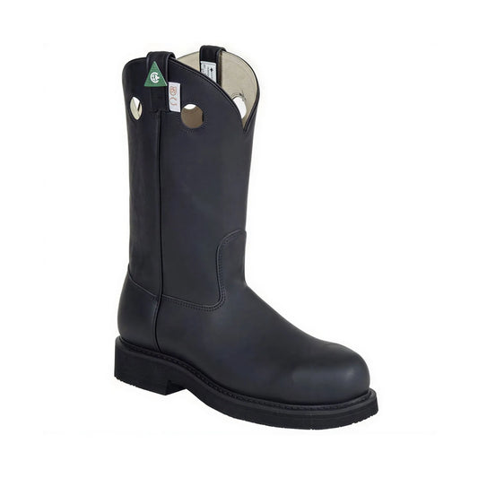 Canada West Men's Work Western Pull-On Steel Toe Boots