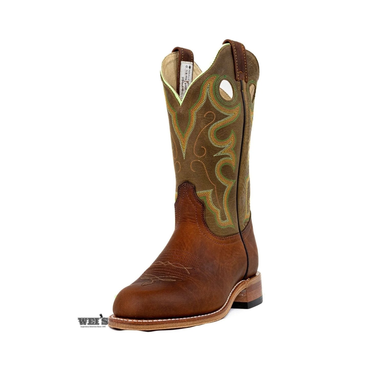 Canada West Women's Cowgirl Boots 12" Brahma Cowhide U Toe