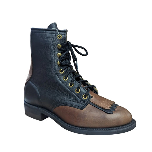 Canada West Women's Lace-Up Two tone Western Boot