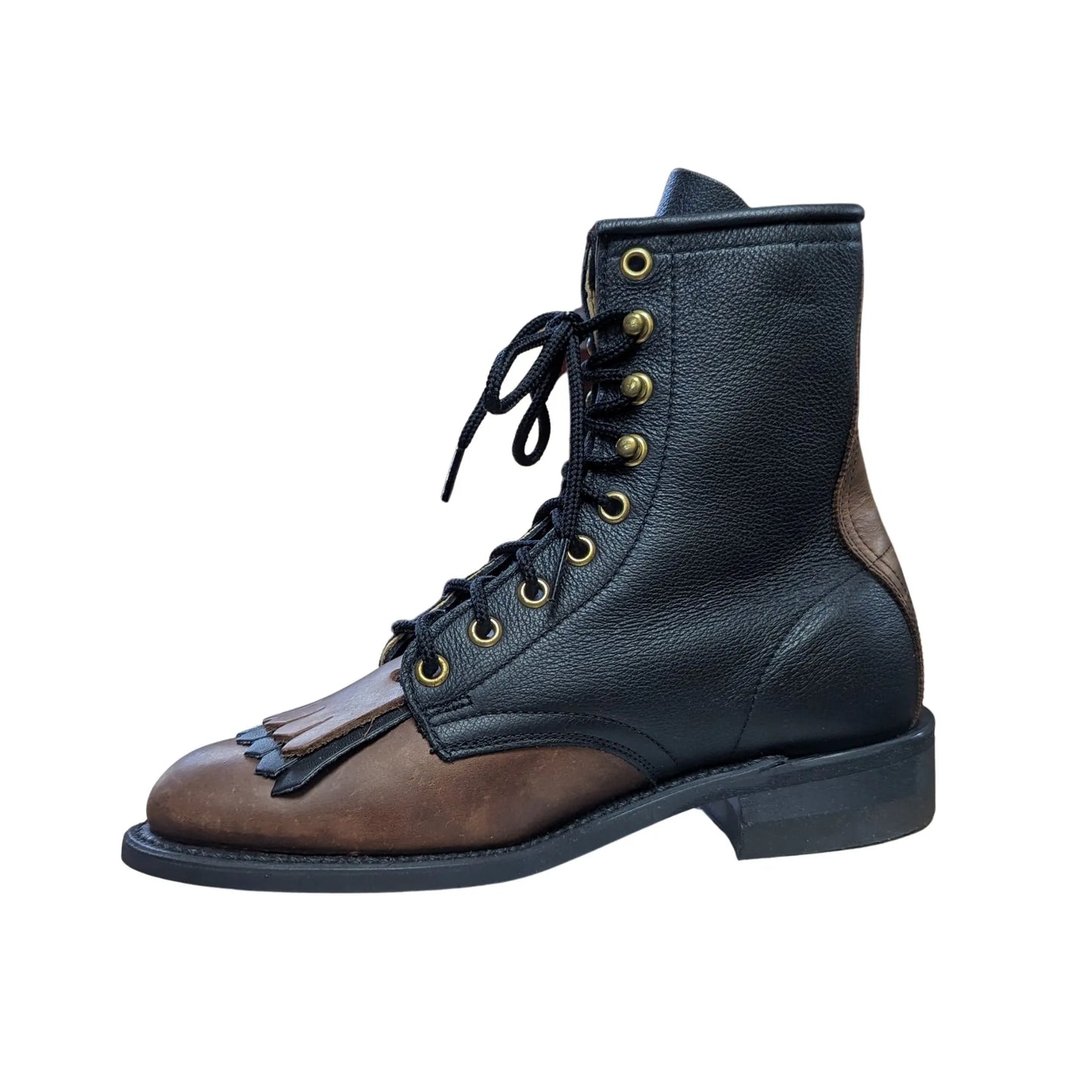 Canada West Women's Lace-Up Two tone Western Boot