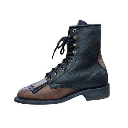 Canada West Women's Lace-Up Two tone Western Boot