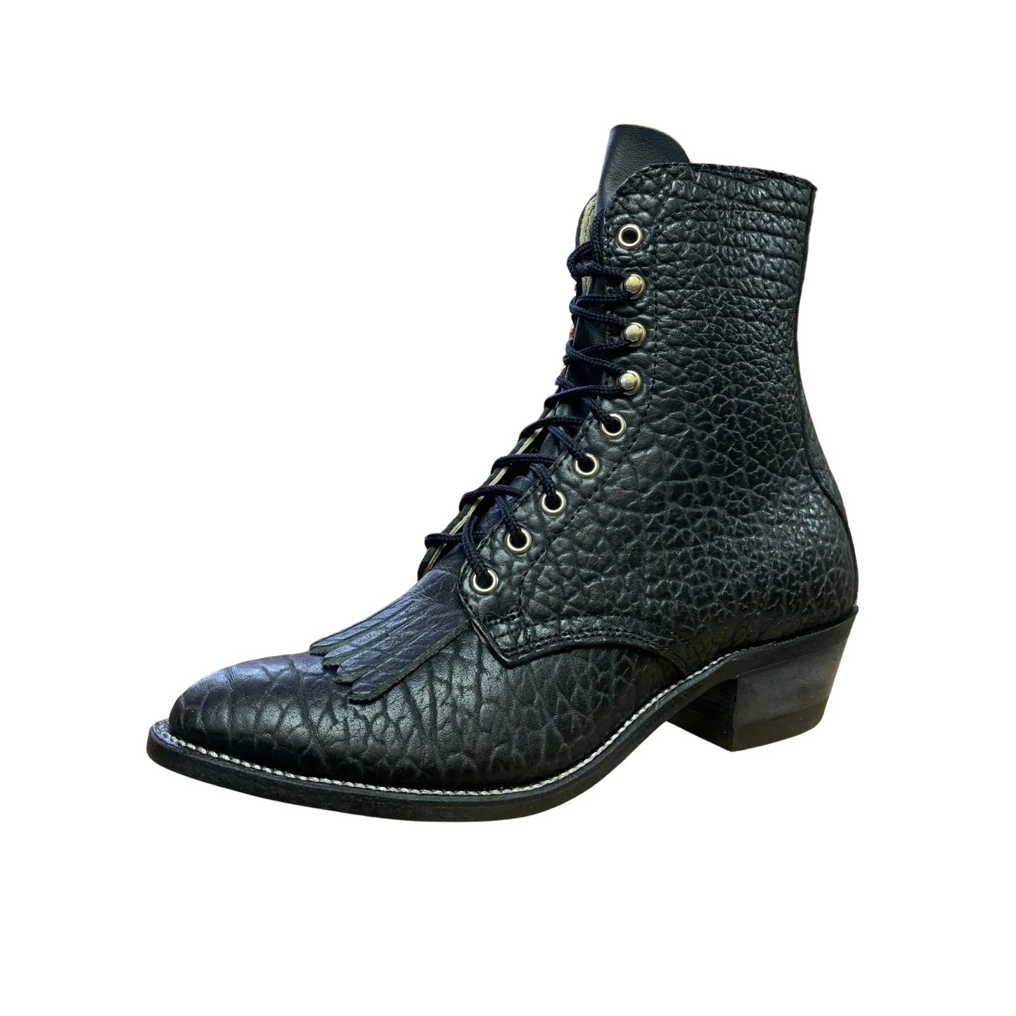 Canada West Women's Vintage Lace-Up Black Leather Boot weis-western-wear