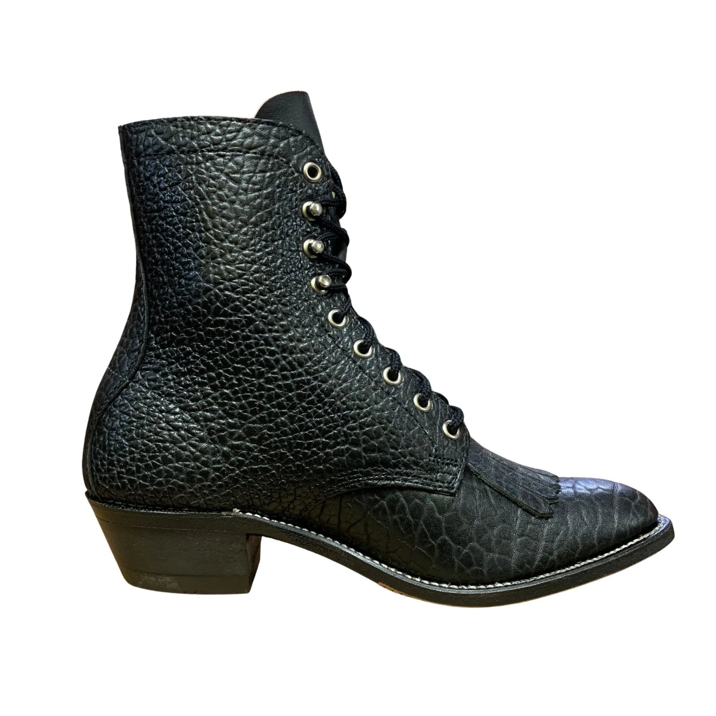 Canada West Women's Vintage Lace-Up Black Leather Boot weis-western-wear