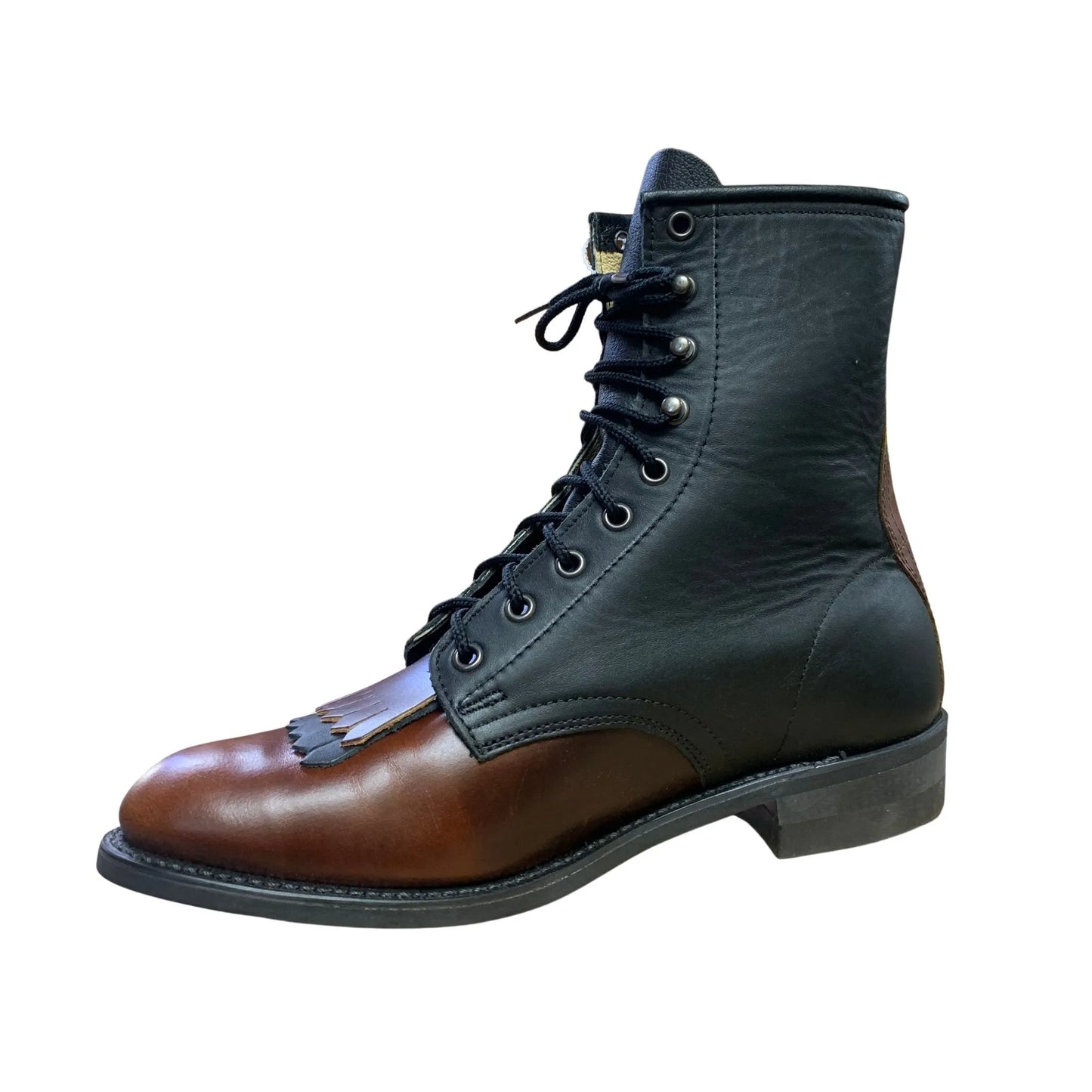 Canada West Women’s Vintage Brown/Black Lace-Up Boots weis-western-wear