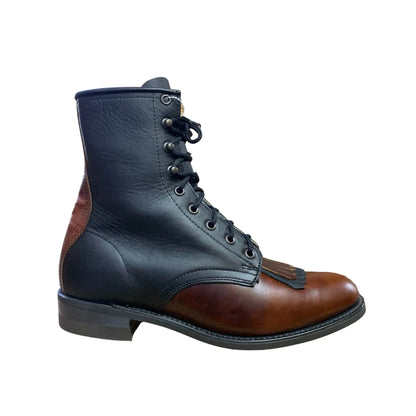 Canada West Women’s Vintage Brown/Black Lace-Up Boots weis-western-wear