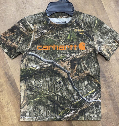 Carhartt Boy's Camo Logo Short Sleeve Shirt