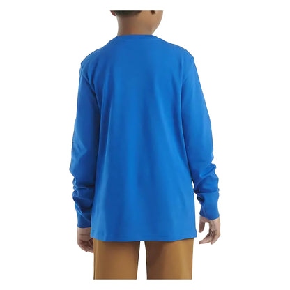 Carhartt Boy's Long Sleeve Graphic Pocket T-Shirt Blue