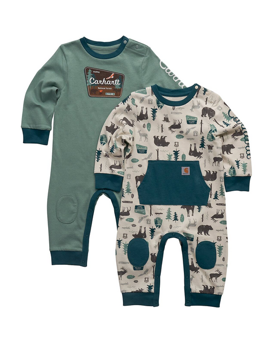 Carhartt Boys' 2-Piece Long Sleeve Outdoor Coverall Set Baby weis-western-wear