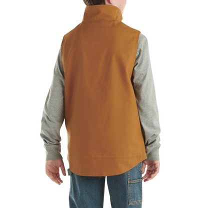 Carhartt Boys' Canvas Sherpa Lined Vest weis-western-wear