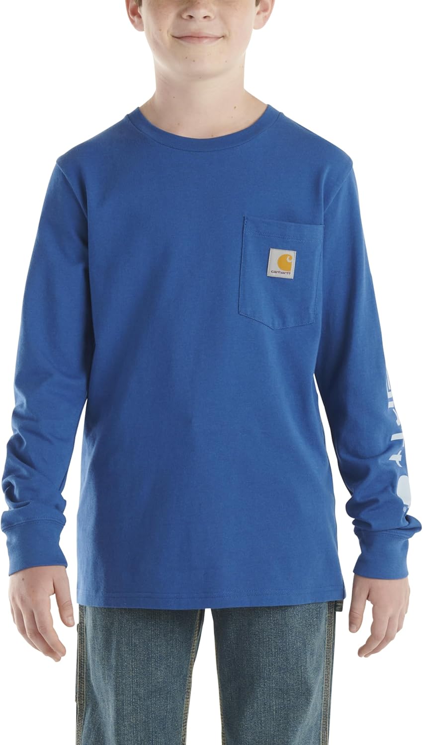 Carhartt Boys' Long-Sleeve Graphic Pocket T-Shirt