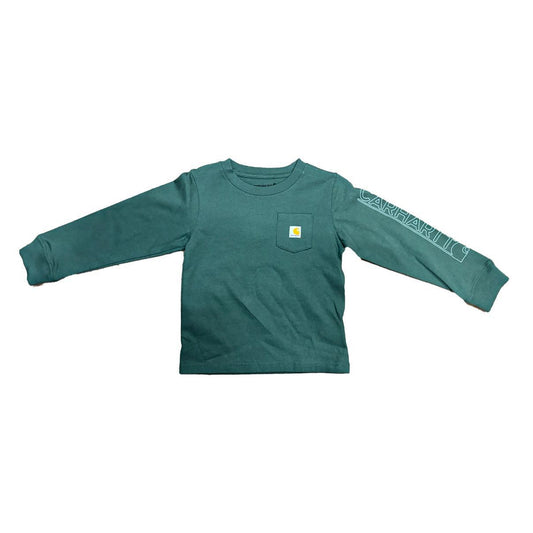 Carhartt Boys Long Sleeve Pocket T-Shirt CA6596-GH6