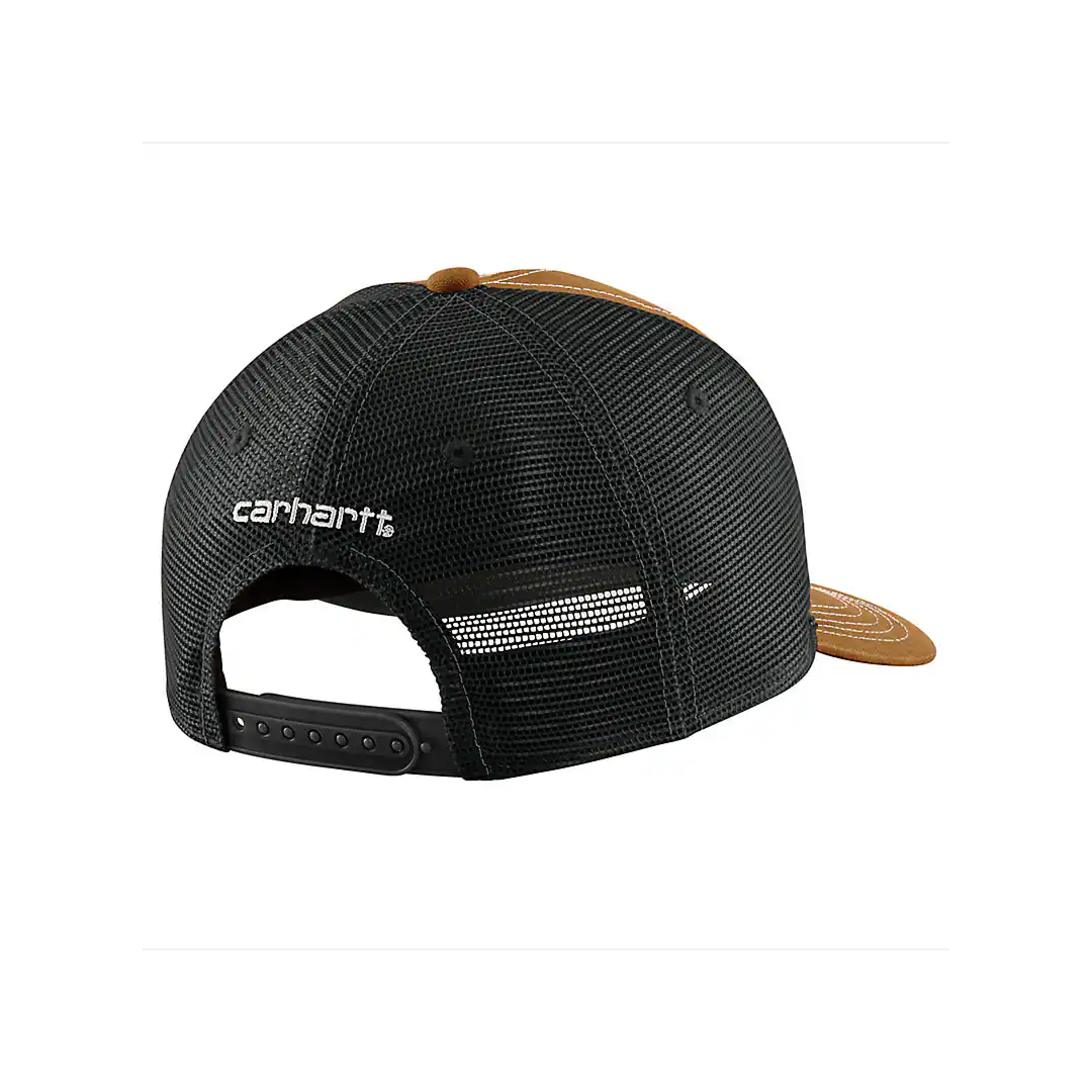 Carhartt Canvas Mesh-Back Workwear Patch Cap weis-western-wear