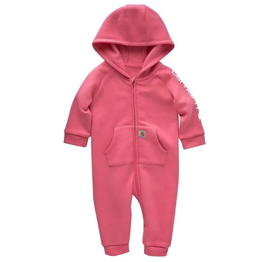 Carhartt Girl's Coverall Fleece Zip Hooded Pink