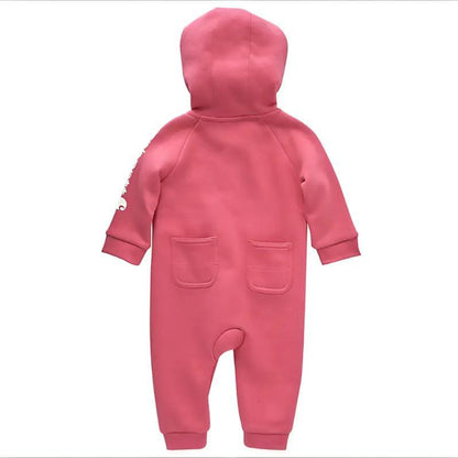 Carhartt Girl's Coverall Fleece Zip Hooded Pink