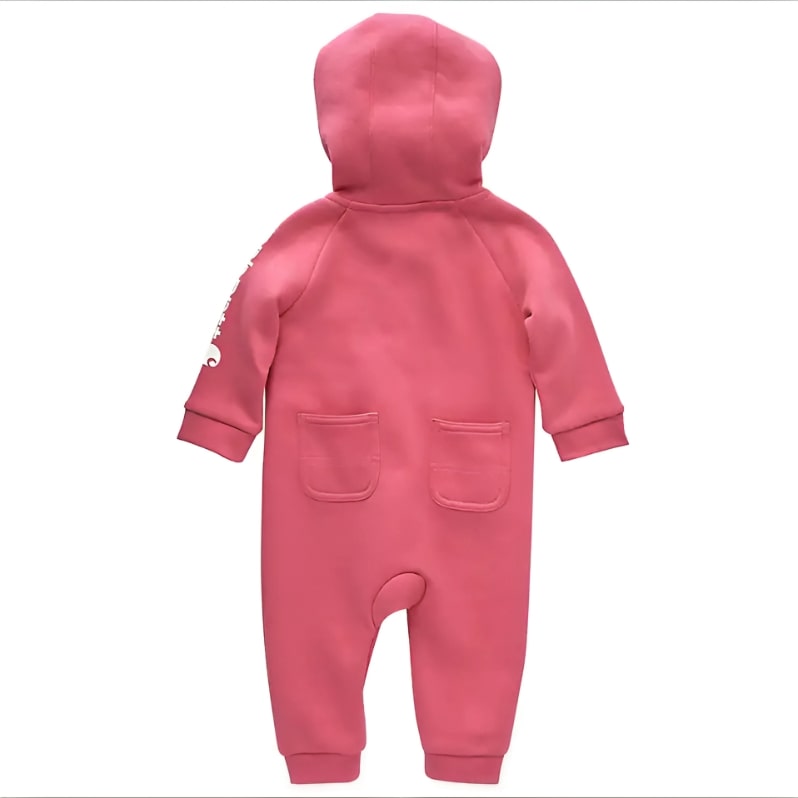 Carhartt Girl's Coverall Fleece Zip Hooded Pink