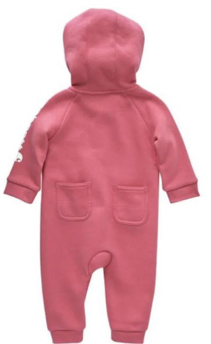 Carhartt Girl's Coverall Fleece Zip Hooded Pink CM9732-P391