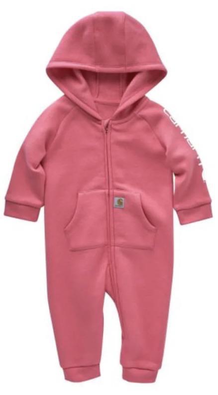 Carhartt Girl's Coverall Fleece Zip Hooded Pink CM9732-P391