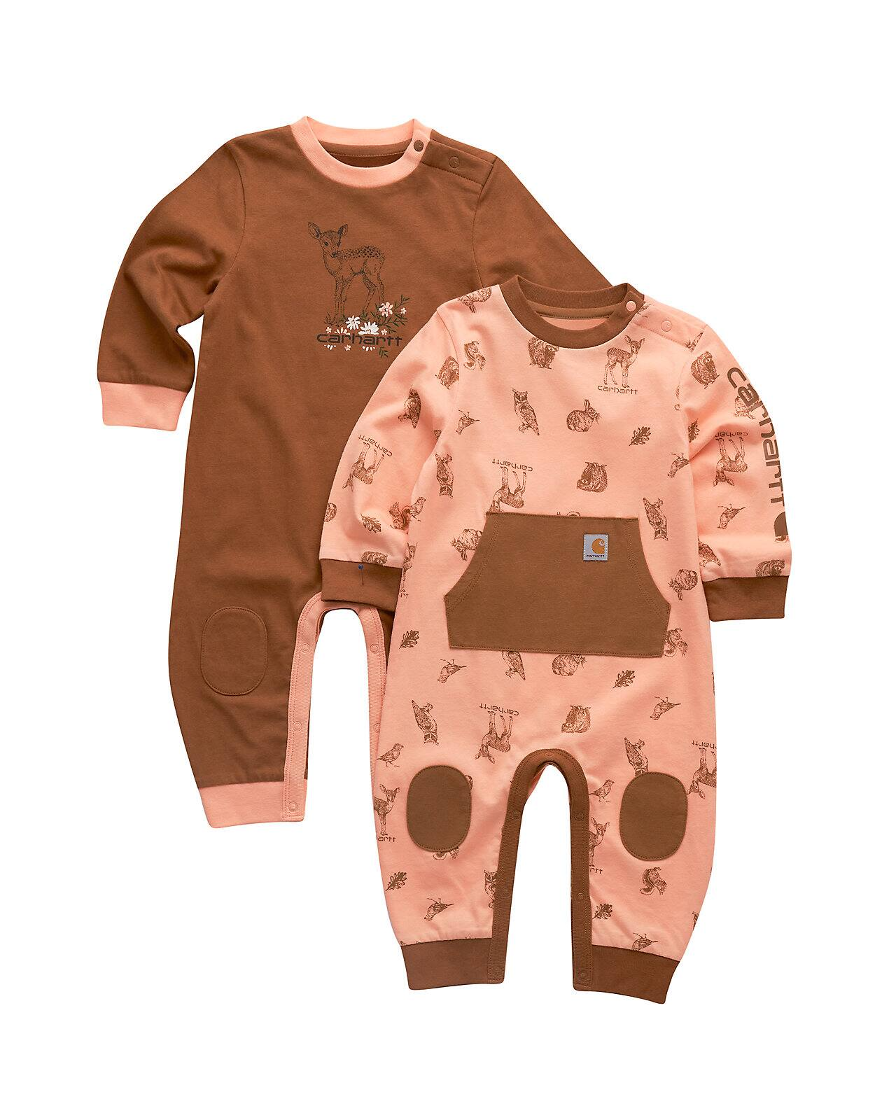 Carhartt Girls' 2-Piece Long Sleeve Coverall Set Baby weis-western-wear