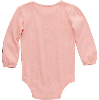 Carhartt Infant Girl's Long Sleeve Puppy BodySuit CA7080-P399