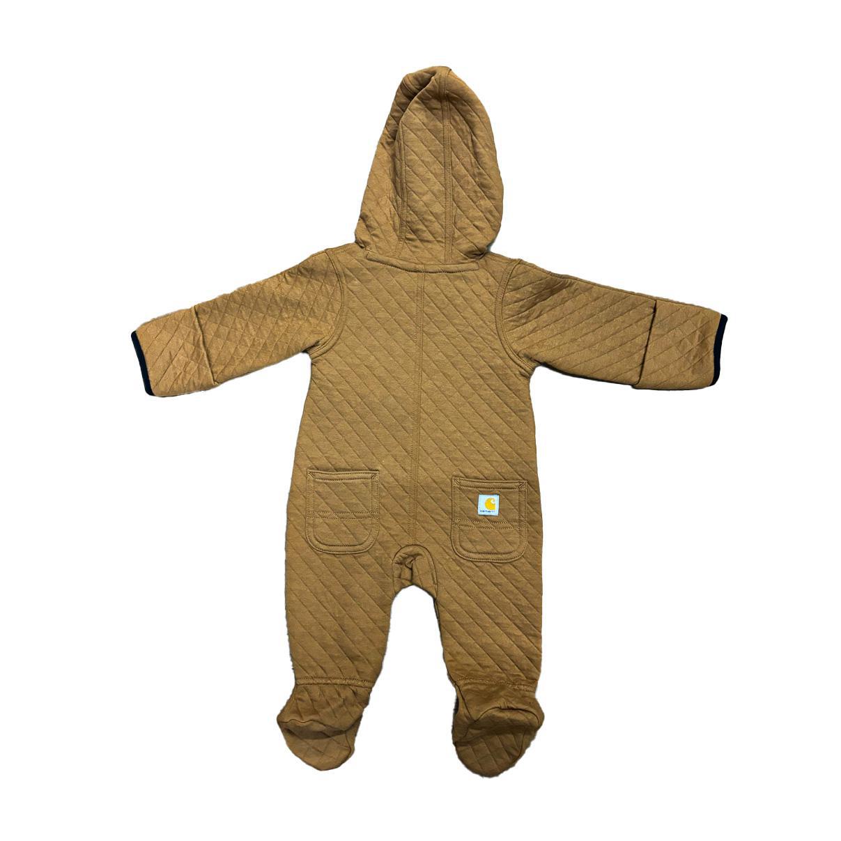 Carhartt Infant Long Sleeve Quilted Footed Coverall Brown CM5409-D15-UT2