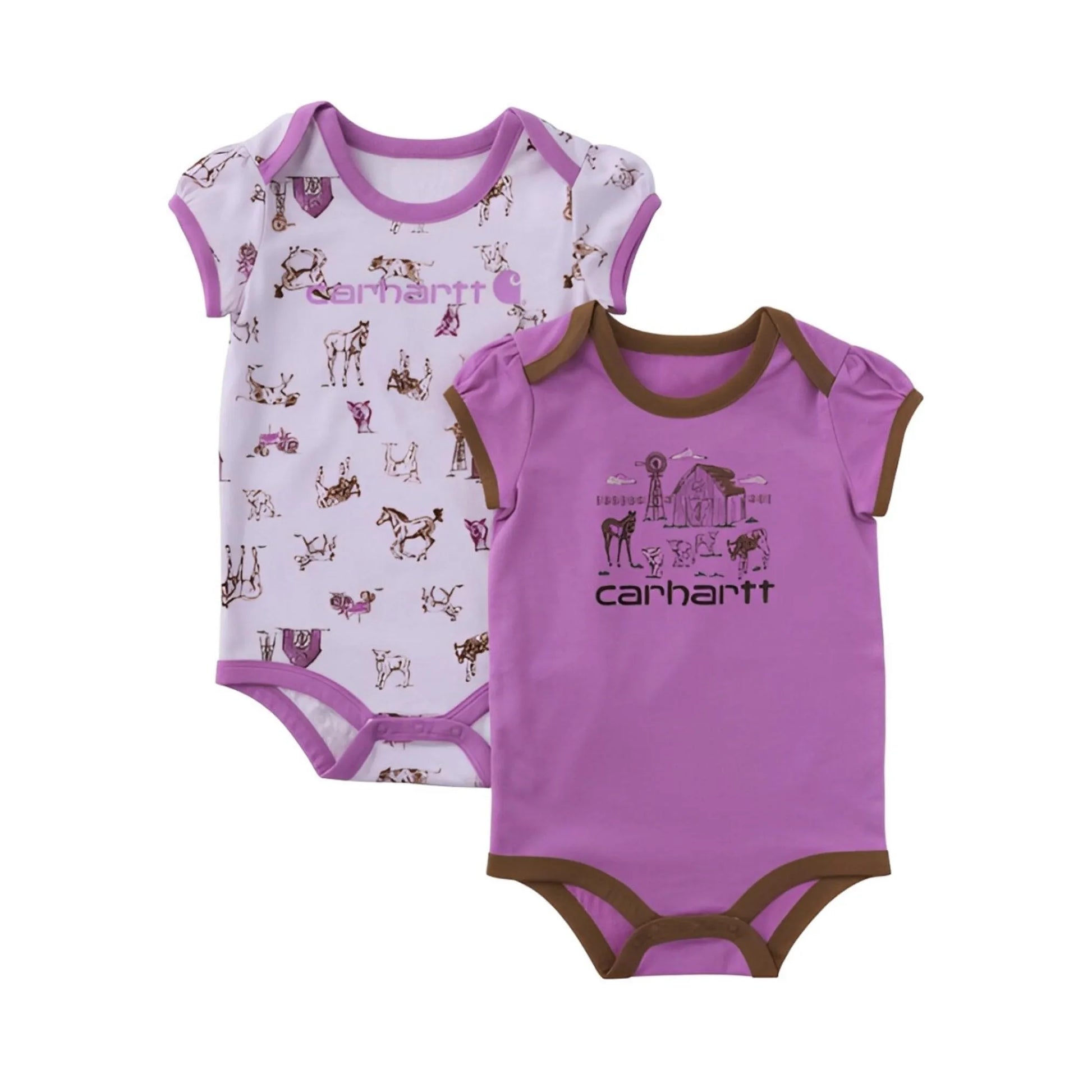 Carhartt - Infant Girl's 2 Piece Set Short sleeves Farm Print Bodysuits weis-western-wear