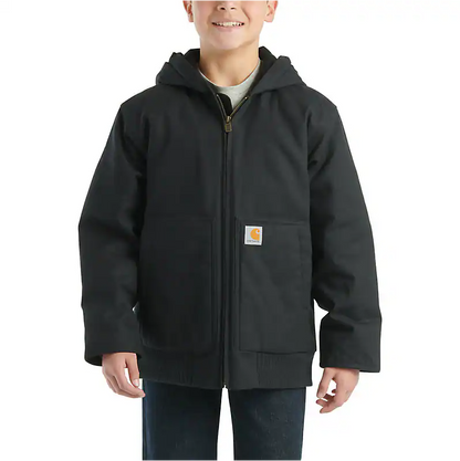 Carhartt Kid's Flannel Quilted Lined Active Jacket weis-western-wear