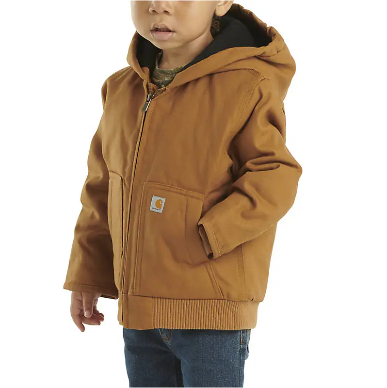 Carhartt Kid's Hooded Insulated Active Jacket weis-western-wear