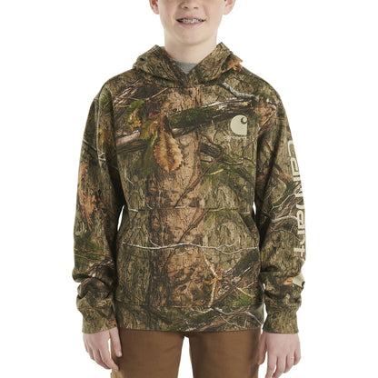 Carhartt Kid's Long Sleeve Camo Sweatshirt Mossy Oak CA6470-CR27-JT1