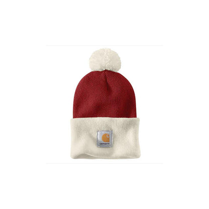 Carhartt Knit Pom Cuffed Beanie weis-western-wear