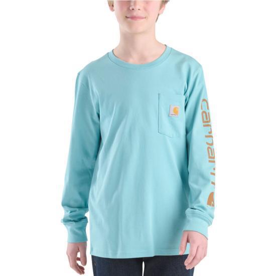 Carhartt Boy's Long Sleeve Graphic Pocket T-Shirt weis-western-wear