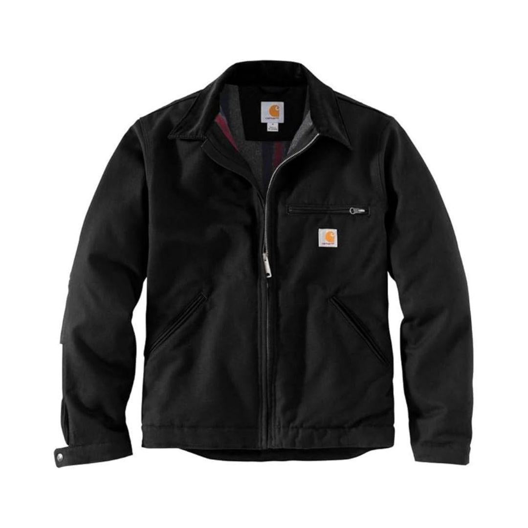 Carhartt Men's Detroit Duck Blanket Lined Black Jacket weis-western-wear