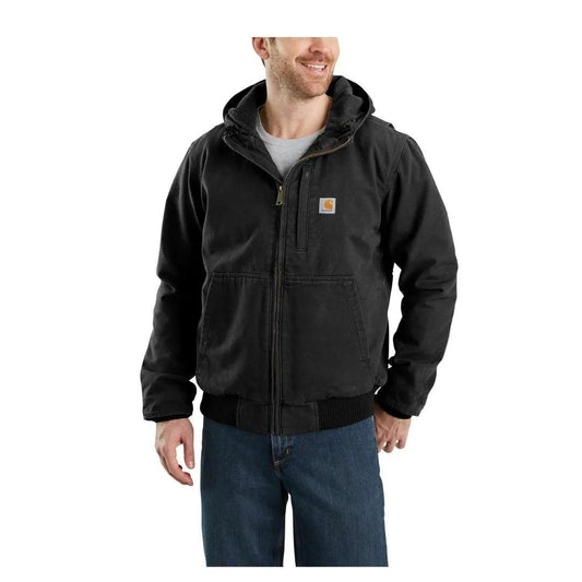 Carhartt Men’s Full Swing® Loose Fit Washed Duck Fleece-Lined Active Jac