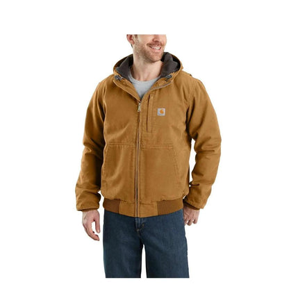 Carhartt Men’s Full Swing® Loose Fit Washed Duck Fleece-Lined Active Jac weis-western-wear