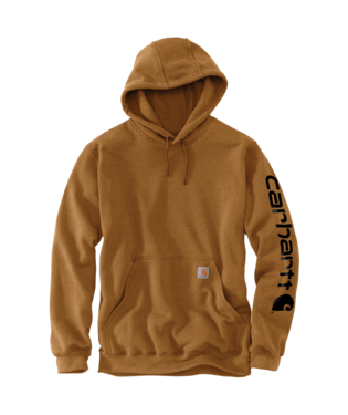 Carhartt Men's Hoodie Loose Fit Midweight Logo Sleeve Pullover K288