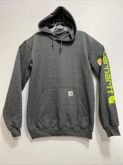 Carhartt Men's Hoodie Loose Fit Midweight Logo Sleeve Pullover
