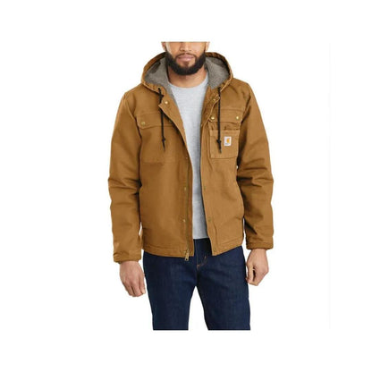 Carhartt Men’s Jacket Relaxed Fit Sherpa-Lined Washed Duck weis-western-wear