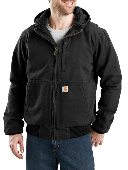 Carhartt Men’s Jacket Washed Duck Fleece-Lined Active Jac 103371