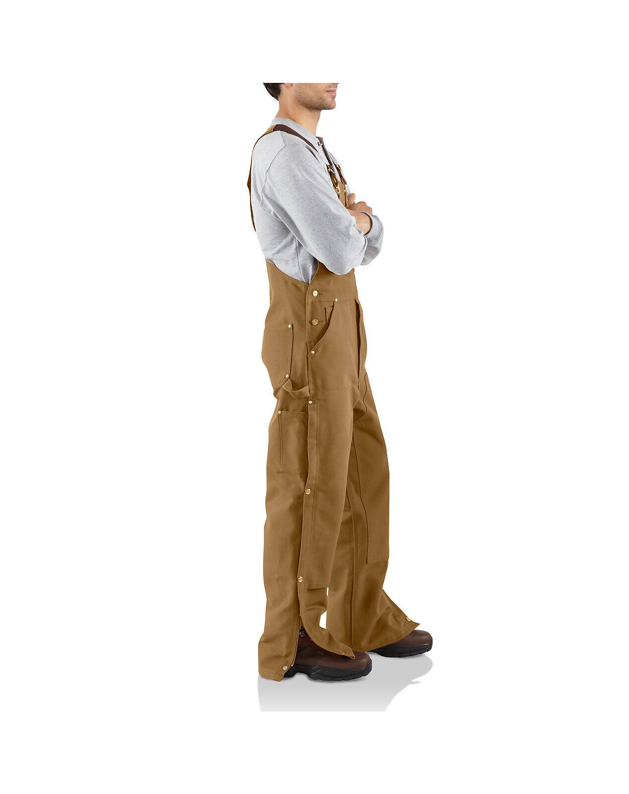 Carhartt Men s Loose Fit Firm Duck Overall Zip To Thigh new R37 106 Wei s Western Wear